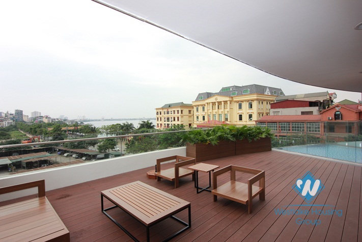 Lake view-Brand new apartment for rent in Tay Ho area-Watermark Building